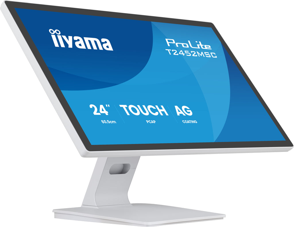 iiyama T2452MSC-W2AG pantalla para PC 61 cm (24") 1920 x 1080 Pixeles Full HD LED Pantalla táctil Blanco