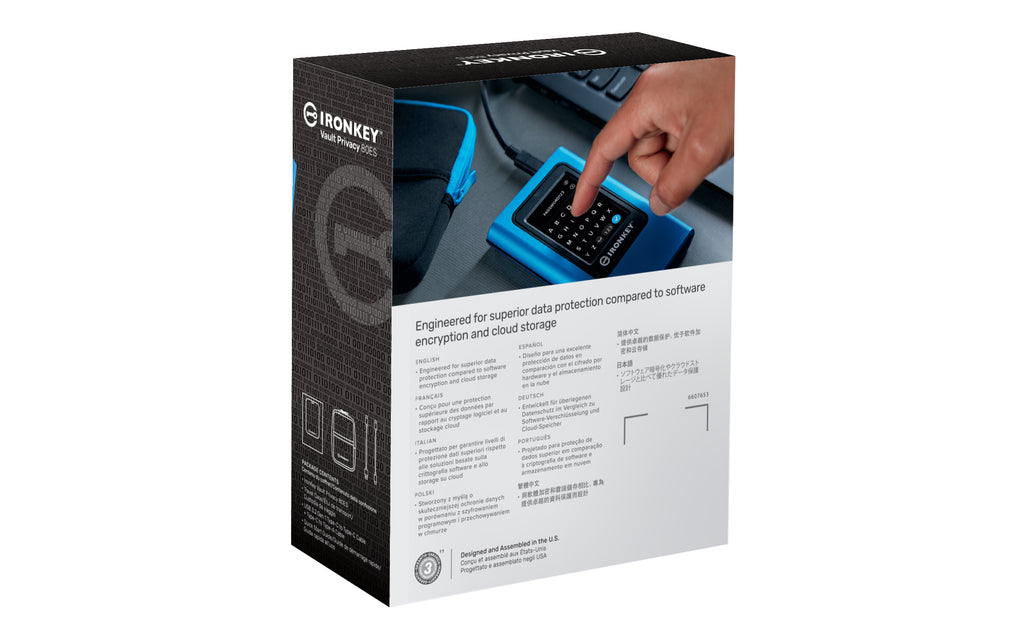 Kingston Technology IronKey Vault Privacy 80 USB Tipo C 3.2 Gen 1 (3.1 Gen 1) Azul (6)