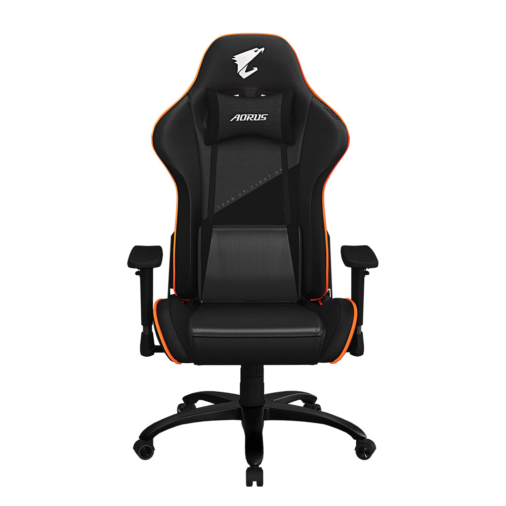 GIGABYTE AGC310 Silla para videojuegos de PC Asiento acolchado Negro, Naranja (2)