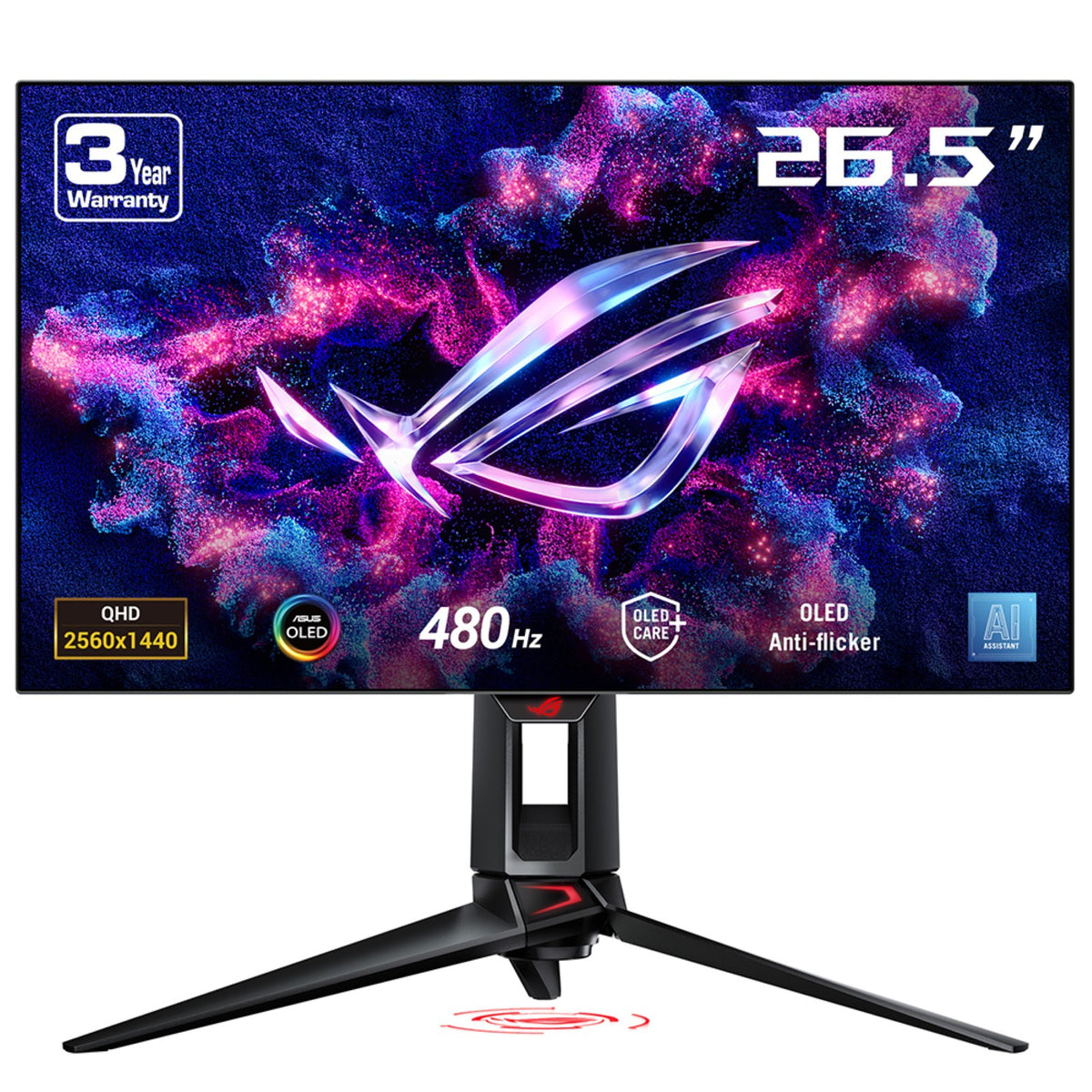 ASUS ROG Swift OLED PG27AQDP pantalla para PC 67,3 cm (26.5") 2560 x 1440 Pixeles Quad HD Negro (2)