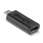Lindy 41903 cambiador de género para cable USB Type C USB Type Micro-B Negro (3)