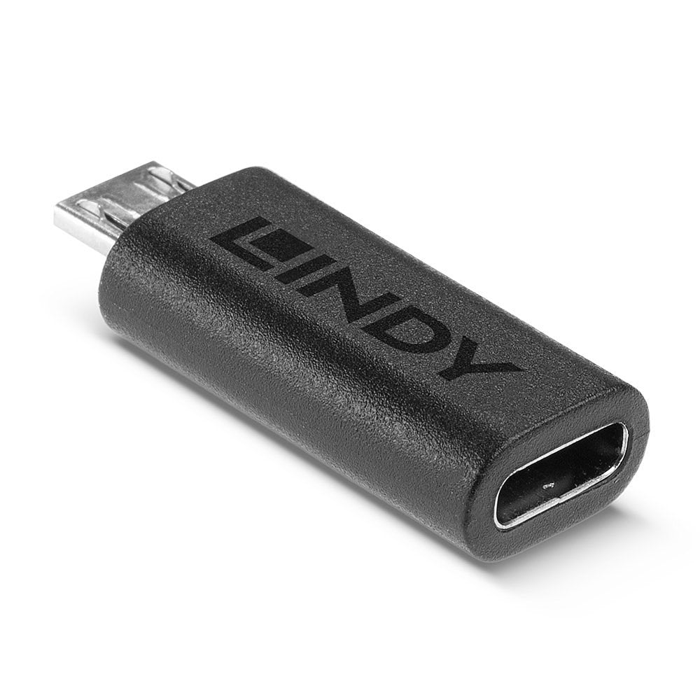 Lindy 41903 cambiador de género para cable USB Type C USB Type Micro-B Negro (3)