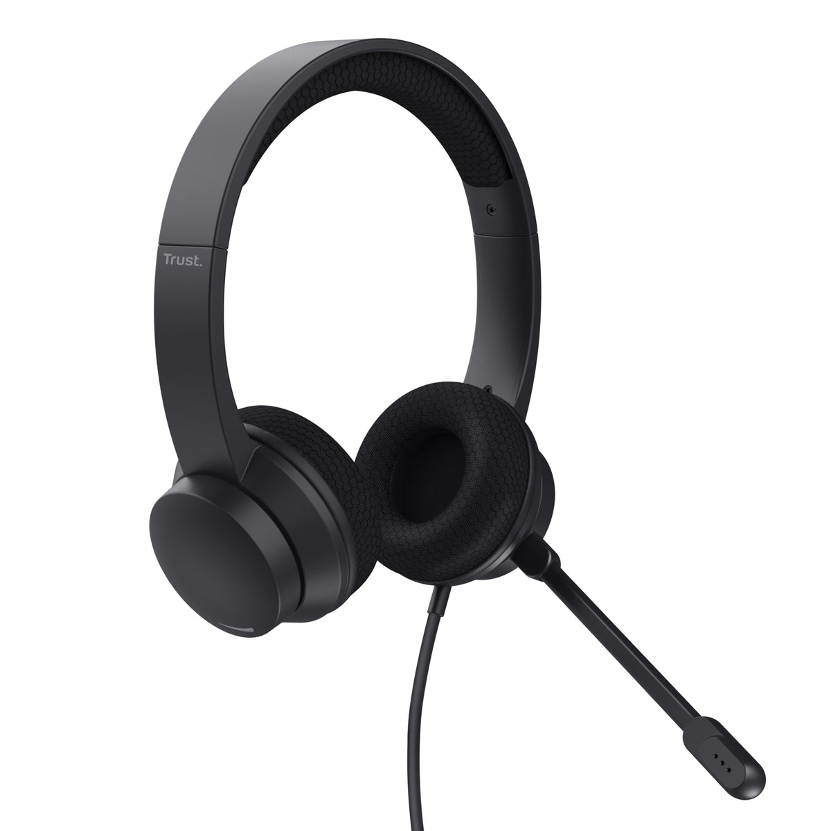 Trust HS-260 Auriculares Alámbrico Banda para cuello Oficina/Centro de llamadas USB tipo A Negro (2)