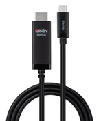 Lindy 43434 adaptador de cable de vídeo 2 m USB Tipo C HDMI Negro (6)