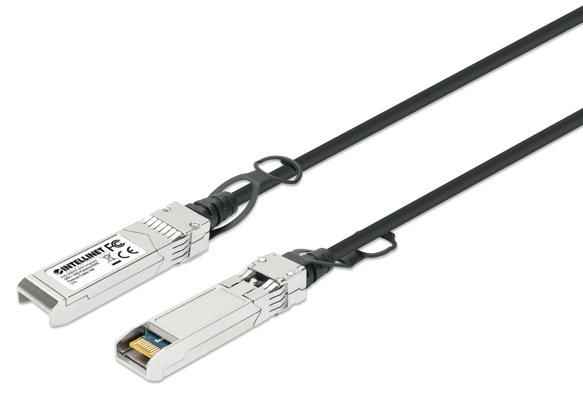 Intellinet 508391 Cable de fibra óptica e InfiniBand 1 m SFP+ Negro, Plata (2)
