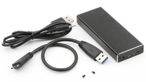 CoreParts MSUB2340 caja para disco duro externo Caja externa para unidad de estado sólido (SSD) Negro (2)