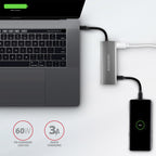 Axagon HMC-5G2 base para portátil y replicador de puertos Alámbrico USB 3.2 Gen 2 (3.1 Gen 2) Type-C Gris (7)