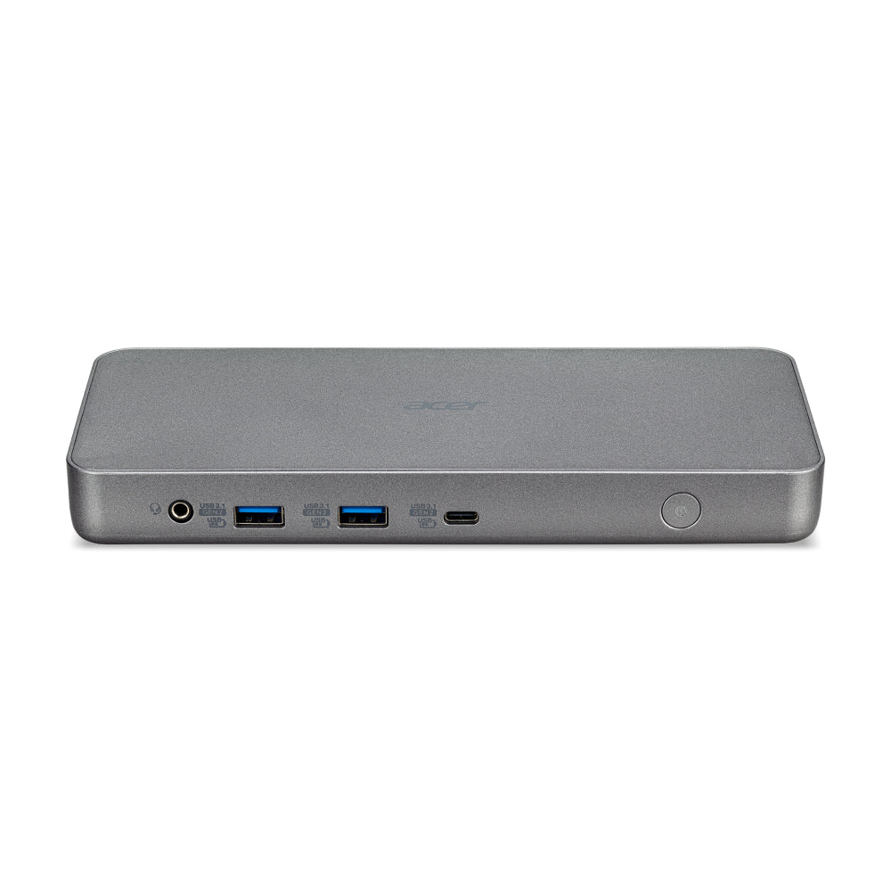 Acer GP.DCK11.00G base para portátil y replicador de puertos Alámbrico USB 3.2 Gen 1 (3.1 Gen 1) Type-A + Type-C Plata