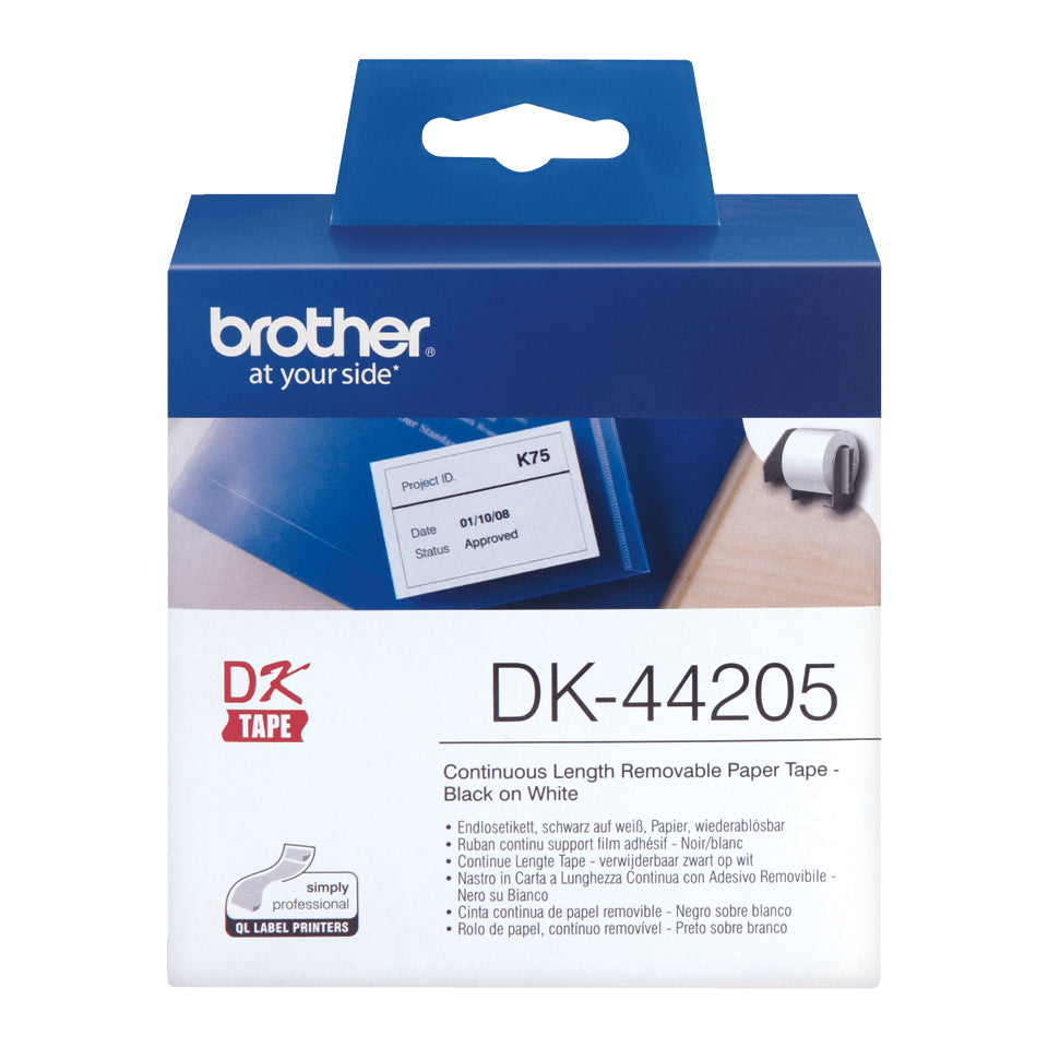 Brother DK-44205 cinta para impresora de etiquetas Negro sobre blanco (4)