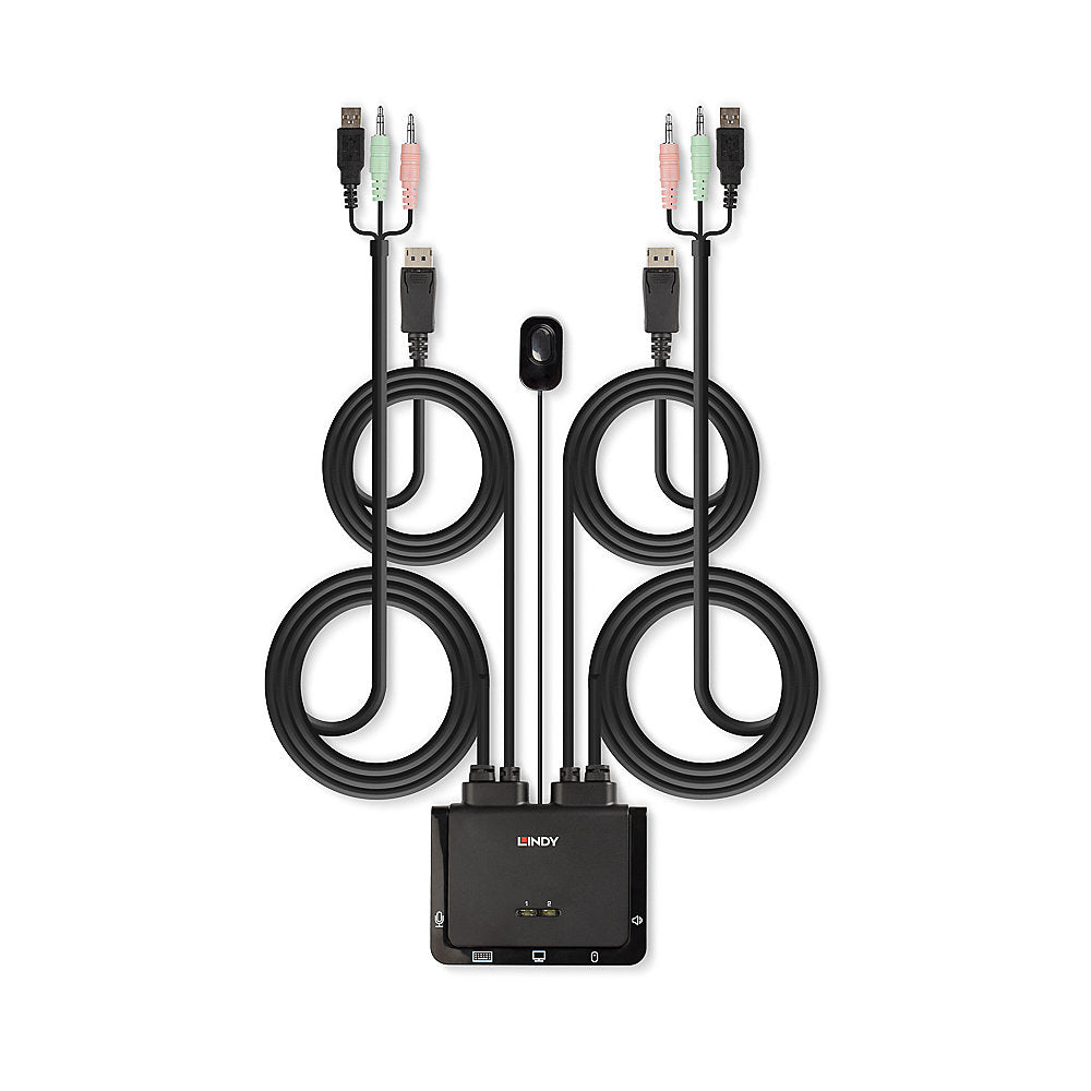 Lindy 42344 interruptor KVM Montaje en rack Negro (4)