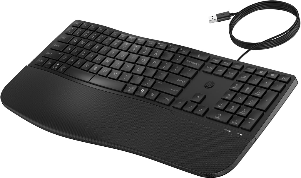 HP 485 Comfort Wired Keyboard teclado Oficina USB Negro (7)