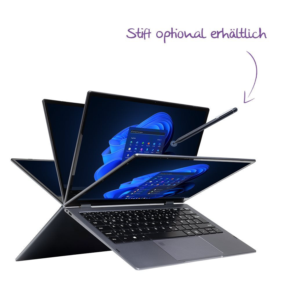 TERRA MOBILE 360-13R i5-1334U W11P -UK Intel® Core™ i5 33,8 cm (13.3") Pantalla táctil Full HD 16 GB DDR4-SDRAM 512 GB Windows 11 Pro Antracita (8)