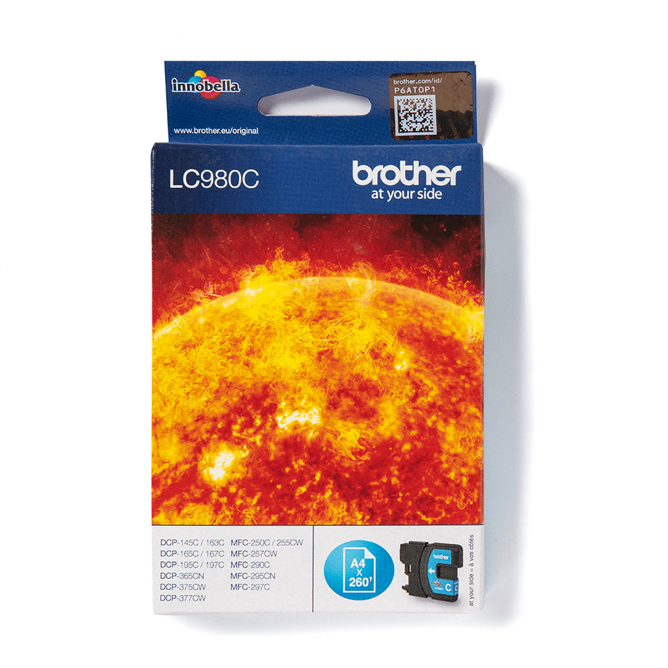 Brother LC980C cartucho de tinta 1 pieza(s) Original Cian (2)