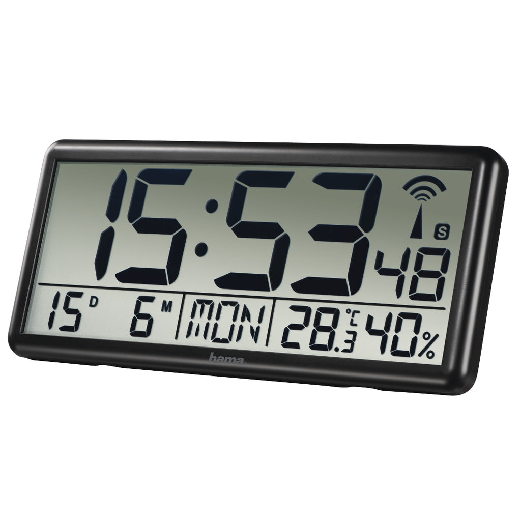 Hama Jumbo Reloj digital Rectángulo Negro