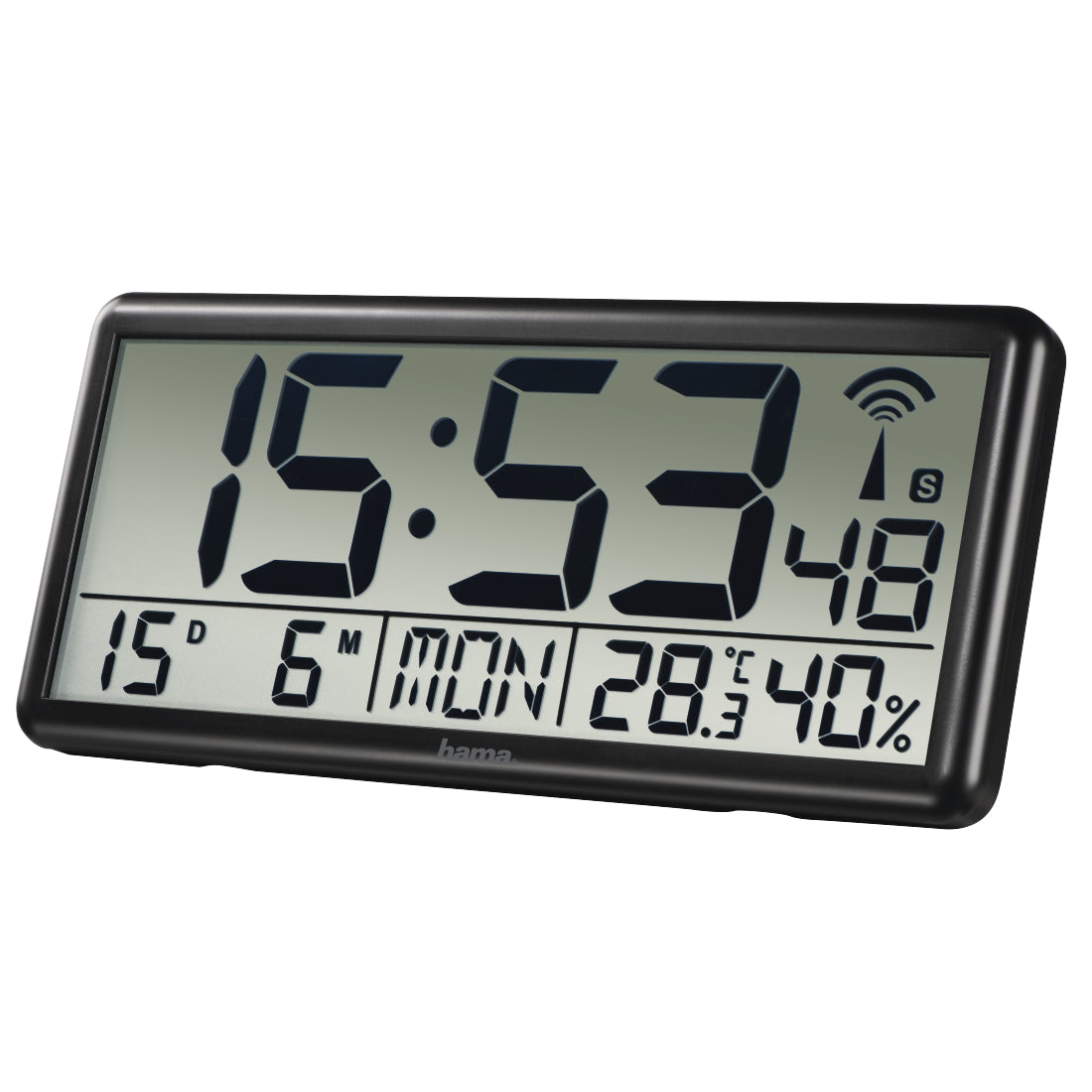 Hama Jumbo Reloj digital Rectángulo Negro
