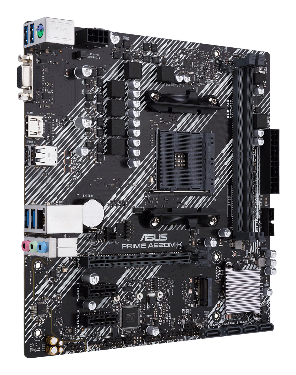 ASUS PRIME A520M-K AMD A520 Zócalo AM4 micro ATX (4)