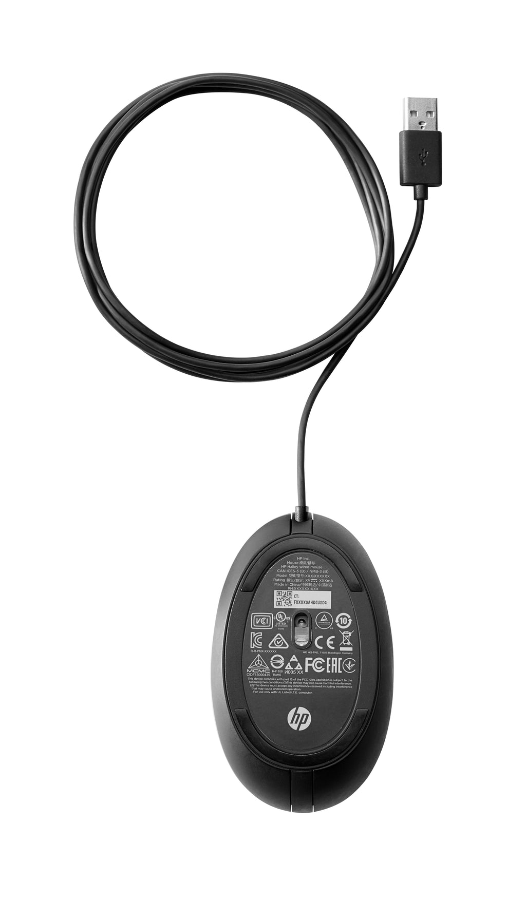 HP Wired 320M Mouse ratón Oficina Ambidextro USB tipo A Óptico 1000 DPI (5)