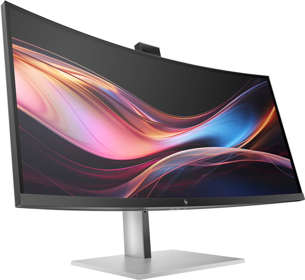 HP Series 7 Pro 34 inch WQHD Conferencing Monitor - 734pm pantalla para PC 86,4 cm (34") 3440 x 1440 Pixeles Wide Quad HD LCD Negro, Plata (4)
