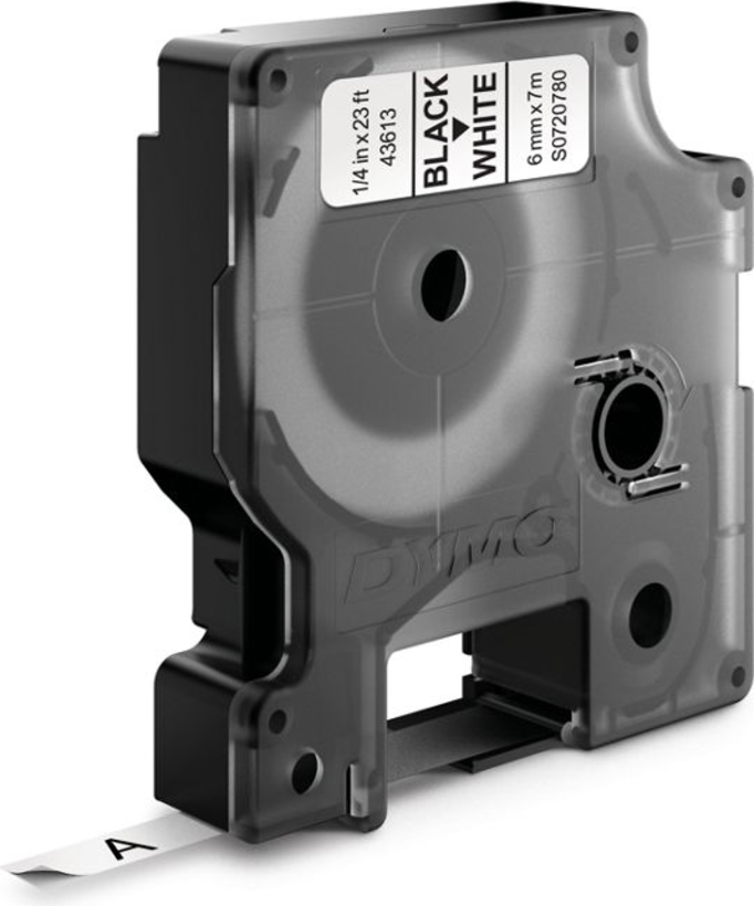 Cinta D1 Dymo LM 6mmx7m blanco S0720780 (2)