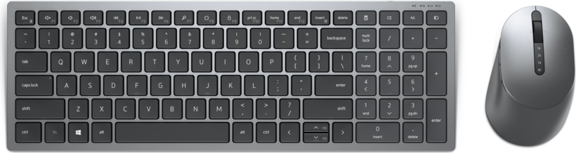 Dell KM7120W-GY-SPN - KM7120W, Juego de teclado y ratón, inalámbrico, 2.4 GHz