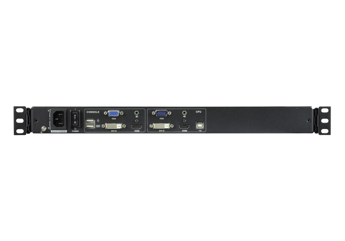 ATEN CL6700MW consola de rack 43,9 cm (17.3") 1920 x 1080 Pixeles Metal Negro 1U (4)
