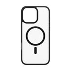 PanzerGlass ® HardCase Transparent w. Black MagSafe & Frame iPhone 16 Pro Max