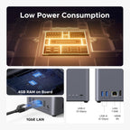 Ugreen DH2300 NAS Mini Tower 4 GB Gris (6)