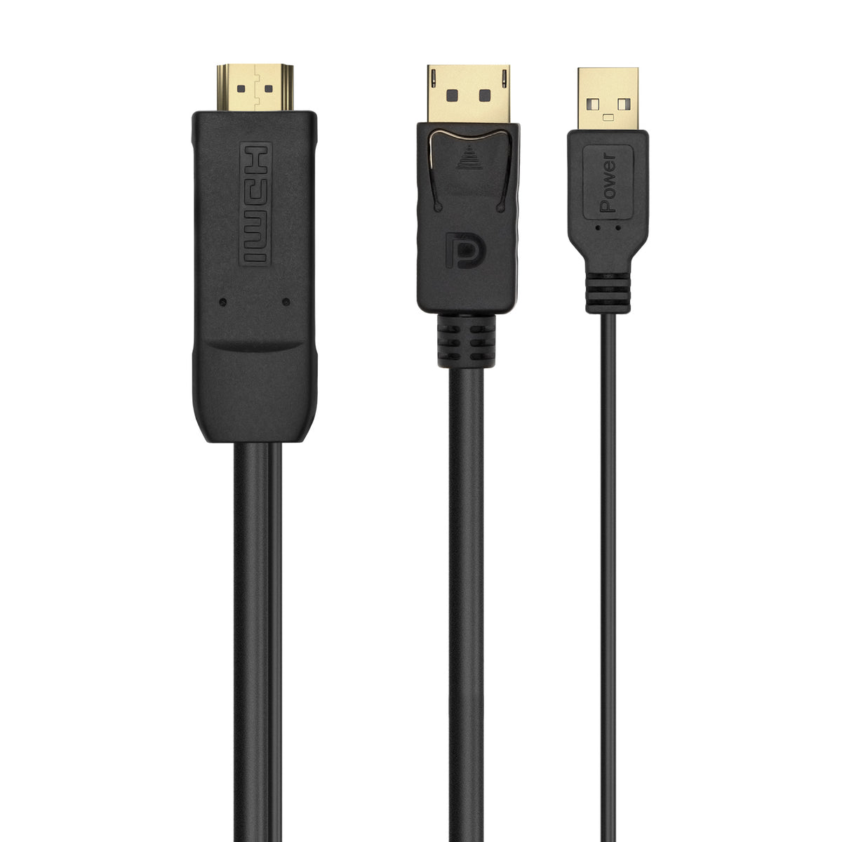 AISENS A122-0641 adaptador de cable de vídeo 1,8 m HDMI tipo A (Estándar) DisplayPort + USB Type-A (2)