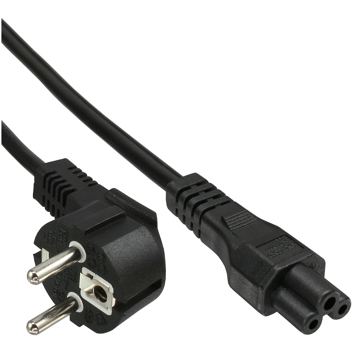 InLine B-16657D cable de transmisión Negro 2 m Enchufe tipo F IEC C5
