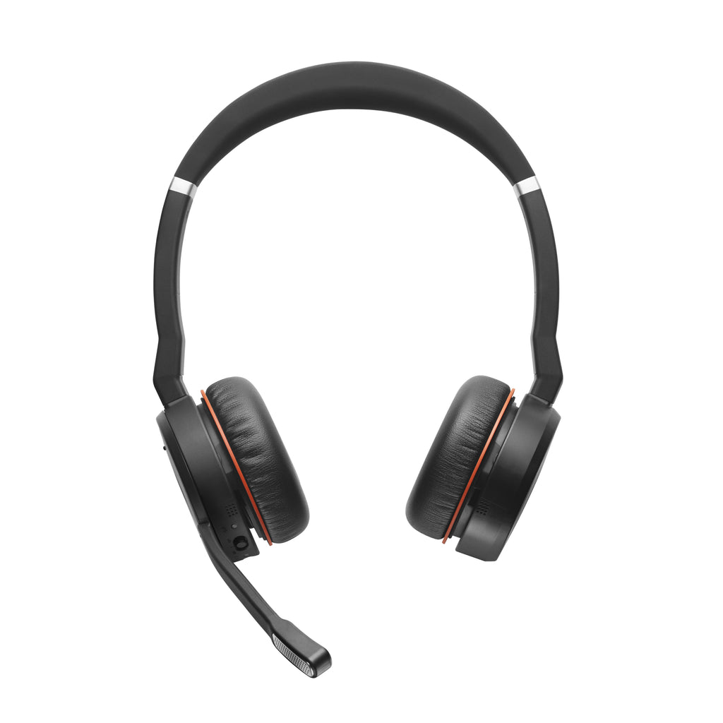 Jabra Evolve 75 Auriculares Inalámbrico Diadema Oficina/Centro de llamadas MicroUSB Bluetooth Negro, Rojo (4)