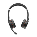 Jabra Evolve 75 Auriculares Inalámbrico Diadema Oficina/Centro de llamadas MicroUSB Bluetooth Negro, Rojo (4)