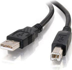 C2G USB A to B Cable 2.0 Black M/M 28103