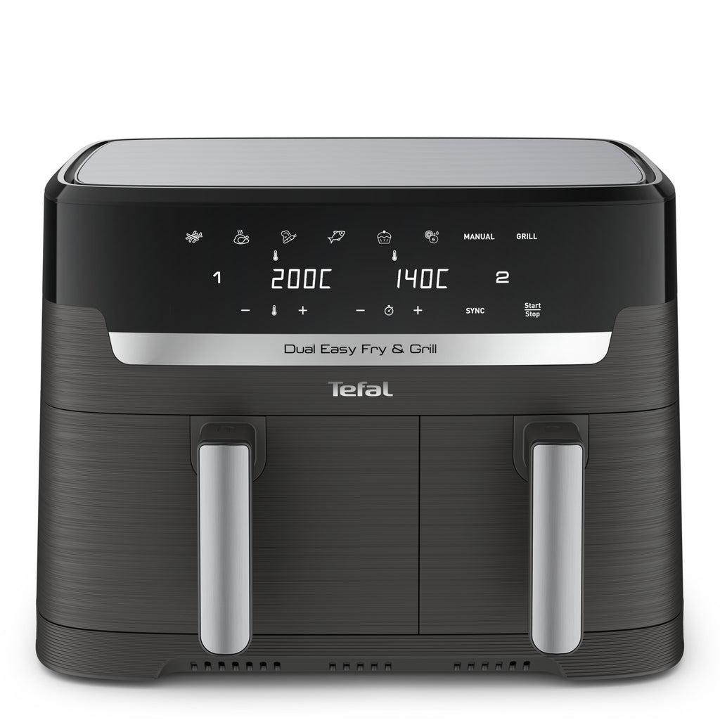 Tefal Dual Easy Fry & Grill EY905B Doble 8,3 L Independiente 2700 W Freidora de aire caliente Gris (2)