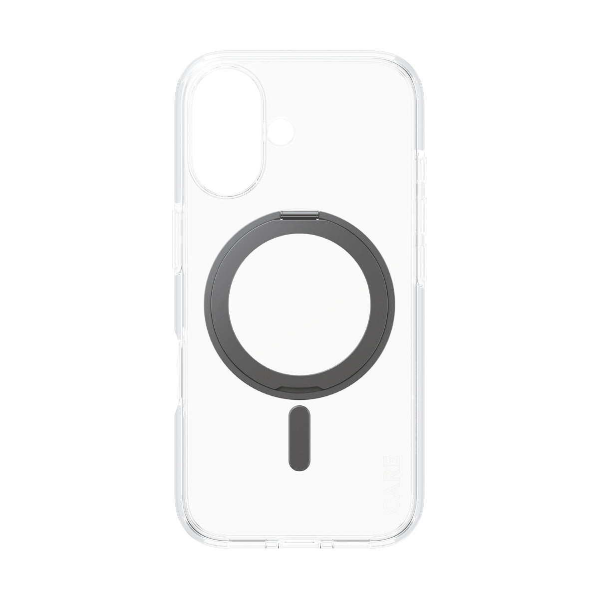 PanzerGlass CARE™ by ® Case Transparent w. Black Kickstand & MagSafe iPhone 16 funda para teléfono móvil Negro (4)