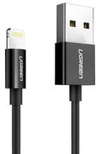 Ugreen 80822 US155 cable de teléfono móvil Negro 1 m USB A Lightning