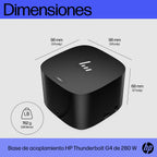 HP Thunderbolt 280W G4 Dock w/Combo Cable Alámbrico Thunderbolt 4 Negro (5)