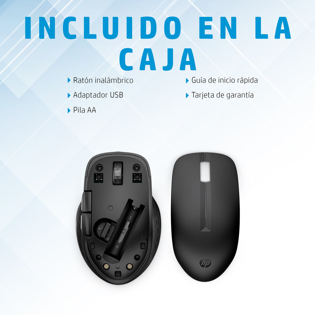 HP 435 Multi-Device Wireless Mouse ratón Ambidextro RF Wireless + Bluetooth 4000 DPI (8)