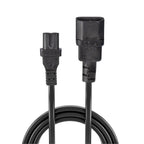 Lindy 30312 cable de transmisión Negro 2 m C14 acoplador C7 acoplador (2)