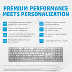 HP 970 USB+BT Programmable Wireless keyboard Home Bluetooth Silver (8)