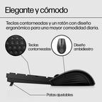 HP 650 Wireless Keyboard and Mouse Combo teclado Ratón incluido Hogar RF inalámbrico Blanco (8)