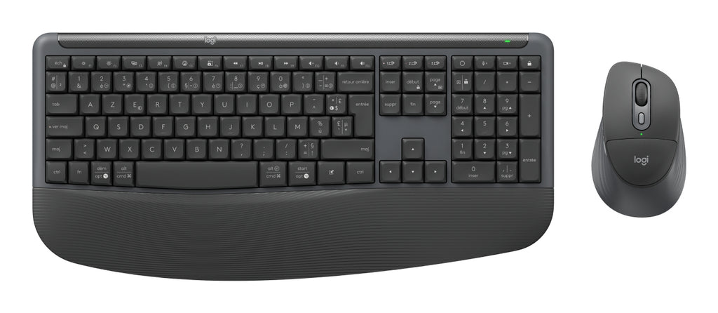 Logitech Signature Comfort Plus Combo MK880 for Business teclado Ratón incluido Universal USB + Bluetooth AZERTY Francés Grafito (5)