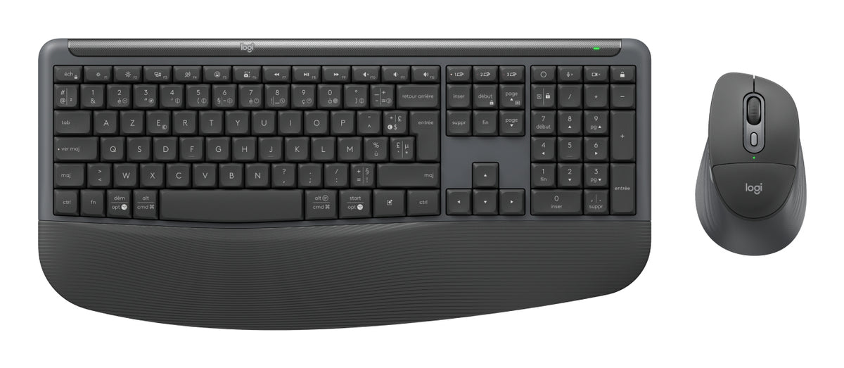 Logitech Signature Comfort Plus Combo MK880 for Business teclado Ratón incluido Universal USB + Bluetooth AZERTY Francés Grafito (5)