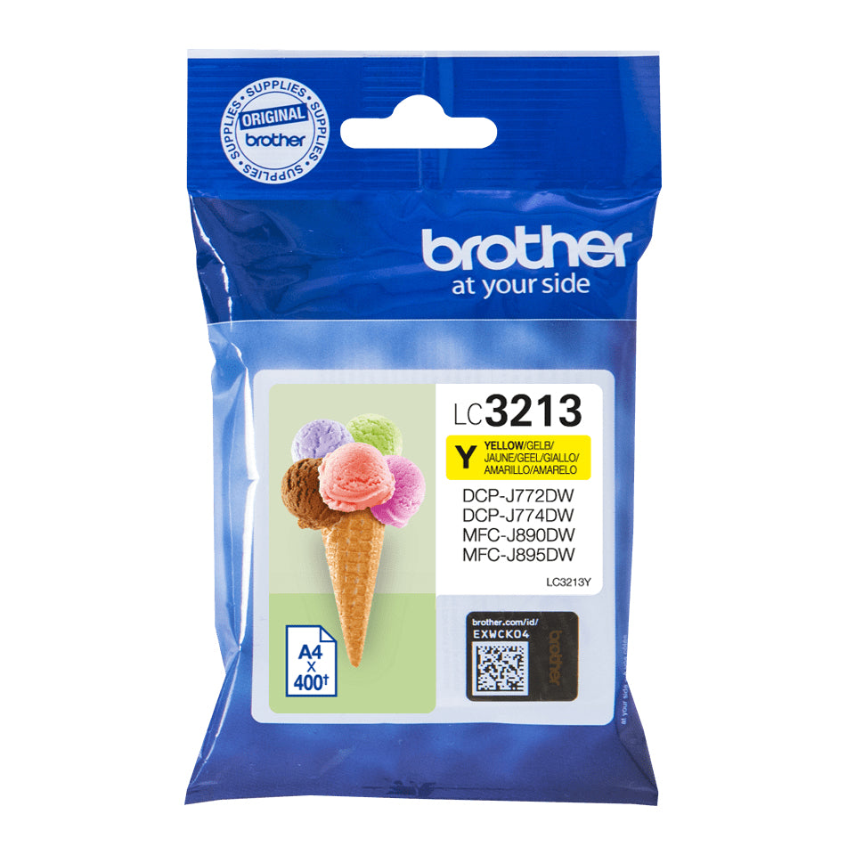 Brother LC3213Y cartucho de tinta 1 pieza(s) Original Alto rendimiento (XL) Amarillo (5)