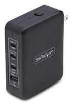 StarTech.com 3114GCU-WALL-CHARGER cargador de dispositivo móvil Universal Negro Corriente alterna Carga rápida Interior