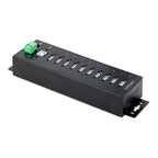 StarTech.com USB210AIND-USB-A-HUB hub de interfaz USB 2.0 Type-B 480 Mbit/s Negro