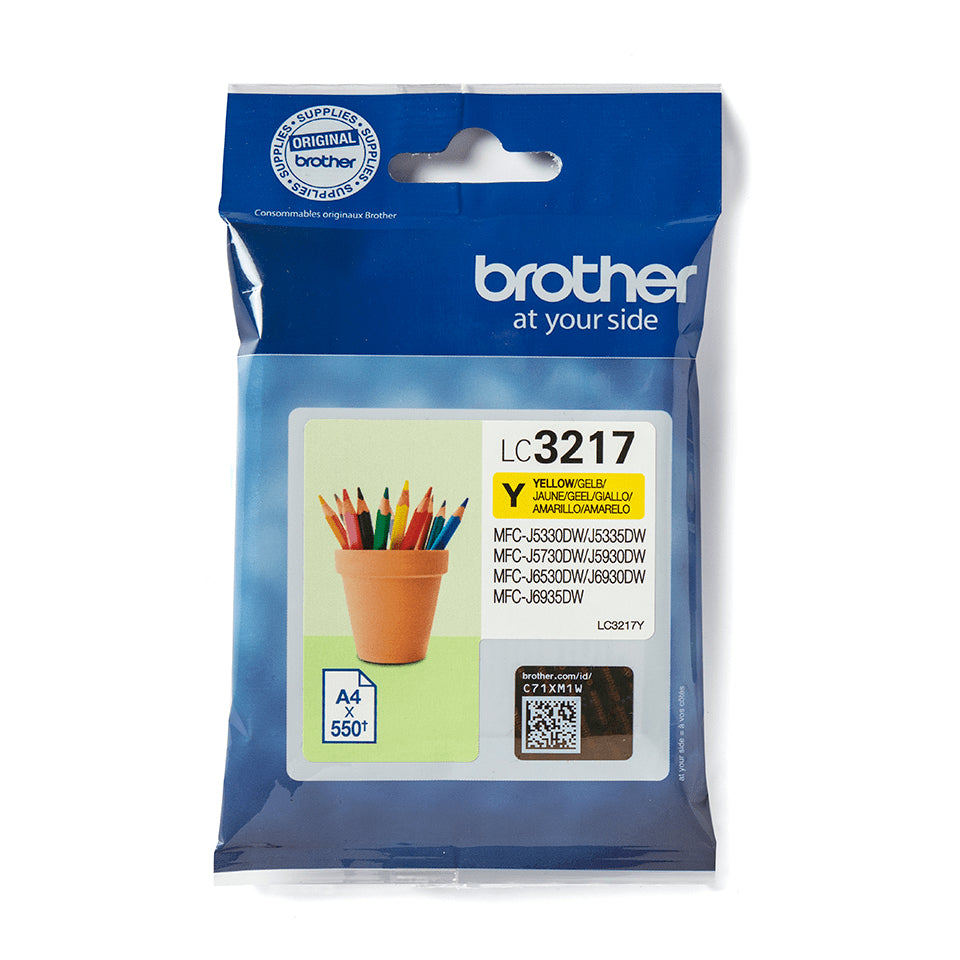 Brother LC3217Y cartucho de tinta 1 pieza(s) Original Amarillo (2)
