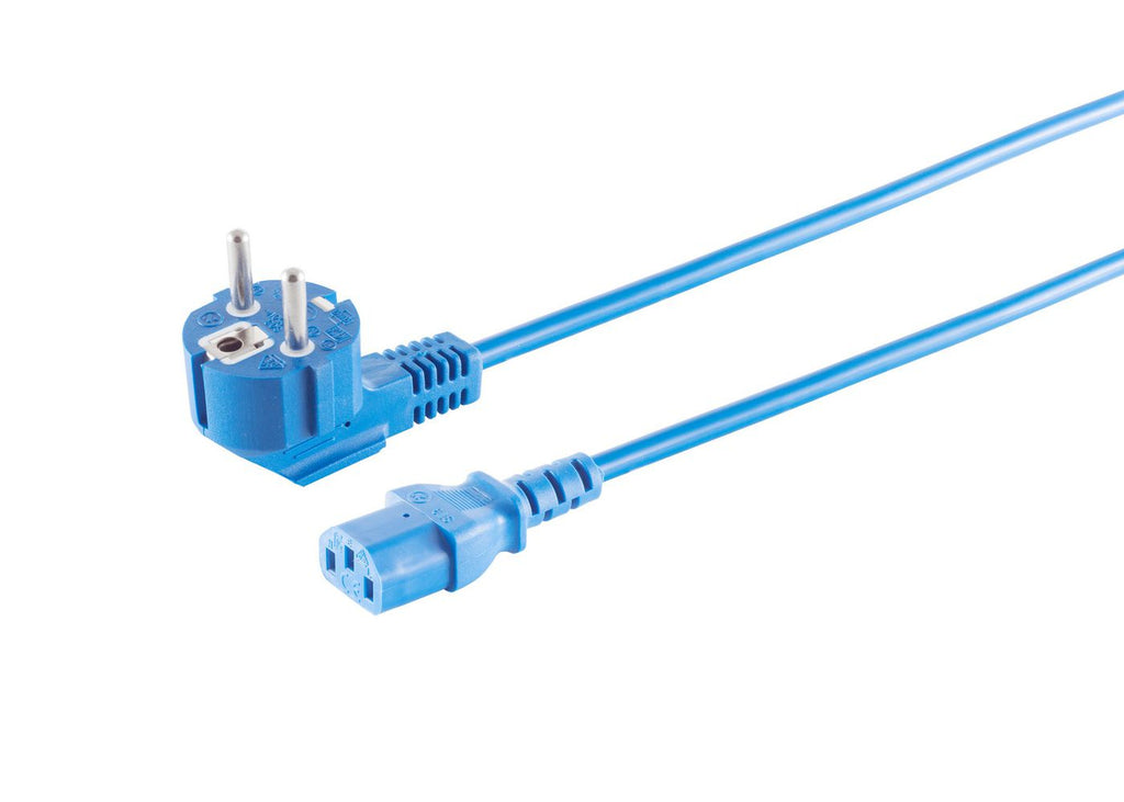 Microconnect MC-SCHUANGC13300B cable de transmisión Azul 3 m Enchufe tipo E+F C13 acoplador (2)