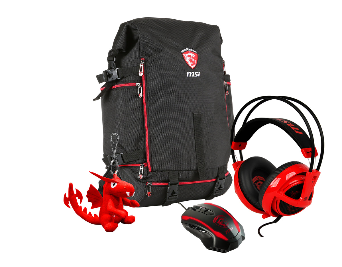 MSI Gaming Xmas Pack 2016 mochila Negro, Rojo (2)