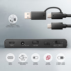 Axagon ADSA-CC USB-C 10Gbps - NVMe M.2 SSD & SATA 2.5/3.5 SSD/HDD CLONE MASTER 2 - Digital/Daten - NVMe USB 3.2 Gen 2 (3.1 Gen 2) Type-C Negro (8)