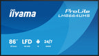 iiyama LH8664UHS-B3AG pantalla de señalización Pantalla plana para señalización digital 2,17 m (85.6") Wifi 500 cd / m² 4K Ultra HD Negro Procesador incorporado Android 24/7 (3)